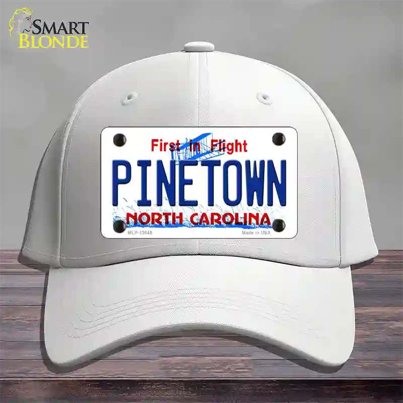 Pinetown North Carolina Novelty License Plate Hat Tag Cotton White