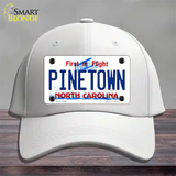 Pinetown North Carolina Novelty License Plate Hat Tag Cotton White