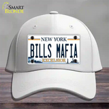 Bills Mafia NY Excelsior Novelty License Plate Hat Tag Cotton White