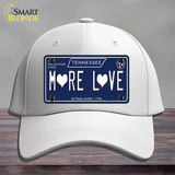 More Love Hearts Tennessee Blue Novelty License Plate Hat Tag Cotton White