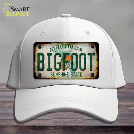 Bigfoot Florida Novelty License Plate Hat Tag Cotton / White