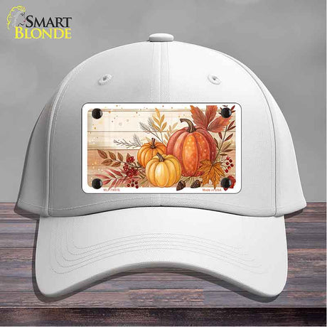 Autumn Pumpkins & Leaves Novelty License Plate Hat HAT-MLP-14516