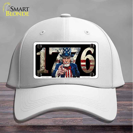 1776 Uncle Sam Novelty License Plate Hat HAT-MLP-14548 Cotton White