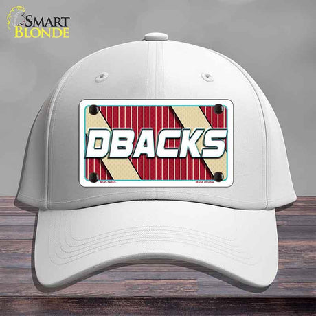 DBACKS Graphic Novelty License Plate Hat HAT-MLP-14565 Cotton White