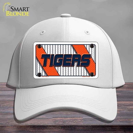TIGERS Graphic Novelty License Plate Hat HAT-MLP-14574 Cotton White