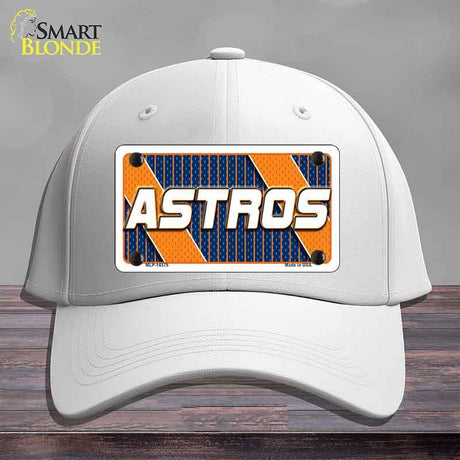 ASTROS Graphic Novelty License Plate Hat HAT-MLP-14575 Cotton White