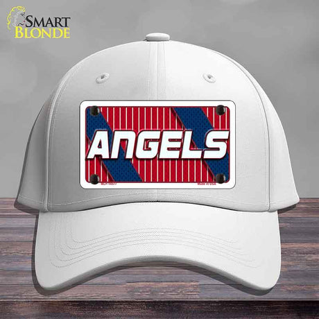 ANGELS Graphic Novelty License Plate Hat HAT-MLP-14577 Cotton White