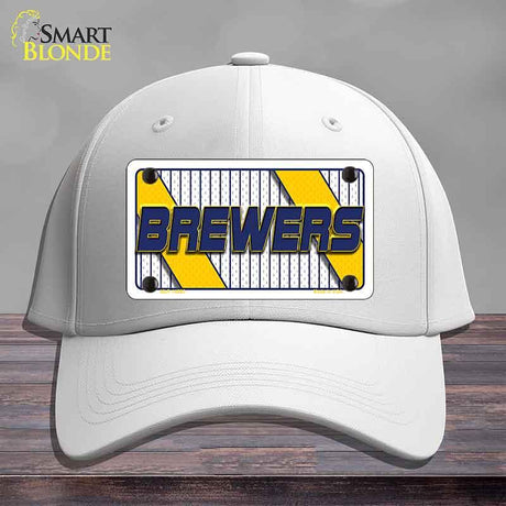 BREWERS Graphic Novelty License Plate Hat HAT-MLP-14580 Cotton White