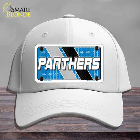 PANTHERS Graphic Novelty License Plate Hat HAT-MLP-14629 Cotton White