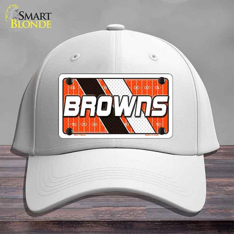 BROWNS Graphic Novelty License Plate Hat HAT-MLP-14632 Cotton White