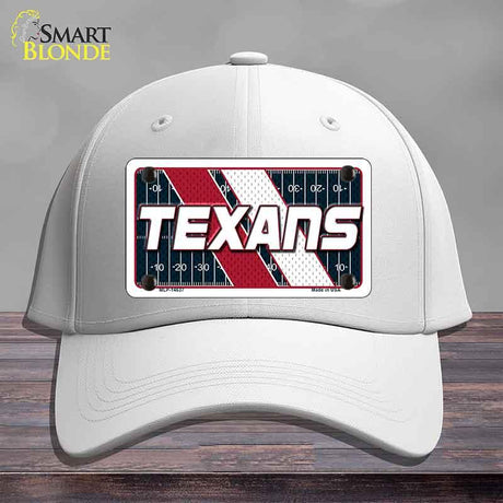 TEXANS Graphic Novelty License Plate Hat HAT-MLP-14637 Cotton White