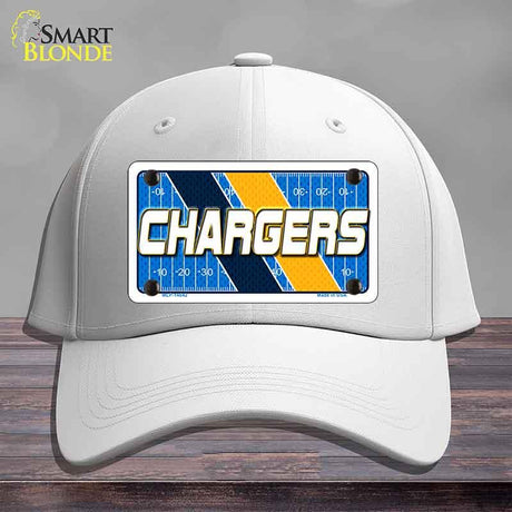 CHARGERS Graphic Novelty License Plate Hat HAT-MLP-14642 Cotton White