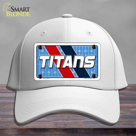 TITANS Graphic Novelty License Plate Hat HAT-MLP-14655 Cotton White