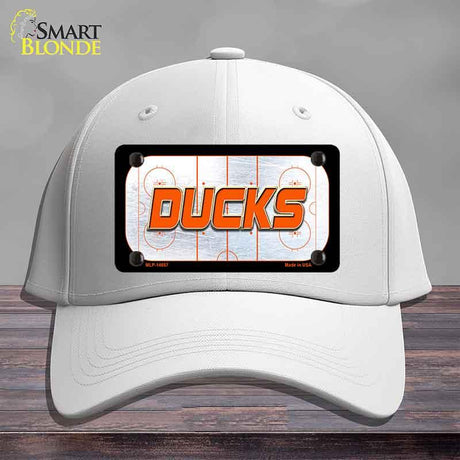 DUCKS Graphic Novelty License Plate Hat HAT-MLP-14657 Cotton White