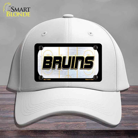 BRUINS Graphic Novelty License Plate Hat HAT-MLP-14658 Cotton White