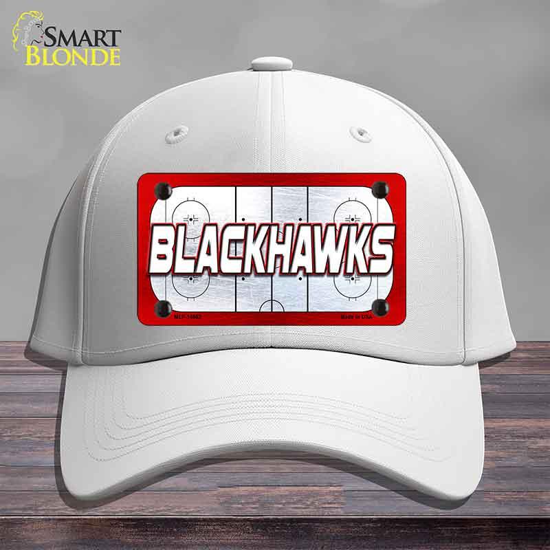 BLACKHAWKS Graphic Novelty License Plate Hat HAT-MLP-14662 Cotton White