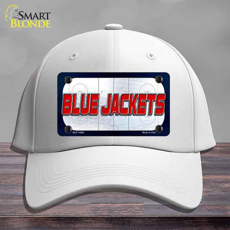 BLUE JACKETS Graphic Novelty License Plate Hat HAT-MLP-14664 Cotton White