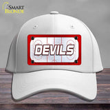 DEVILS Graphic Novelty License Plate Hat HAT-MLP-14673 Cotton White