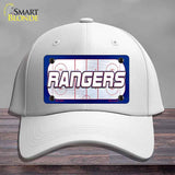 RANGERS Graphic Novelty License Plate Hat HAT-MLP-14675 Cotton White