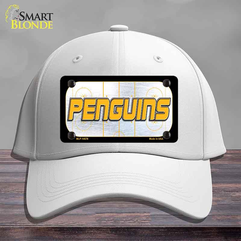 PENGUINS Graphic Novelty License Plate Hat HAT-MLP-14678 Cotton White