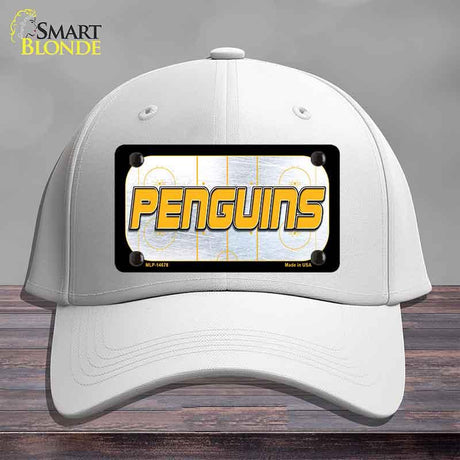PENGUINS Graphic Novelty License Plate Hat HAT-MLP-14678 Cotton White