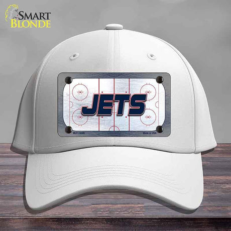 JETS Graphic Novelty License Plate Hat HAT-MLP-14688 Cotton White