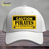 Caution Pirates Fan Novelty License Plate Hat Cotton / White