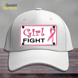 Girl Fight Novelty License Plate Hat Sign Cotton / White