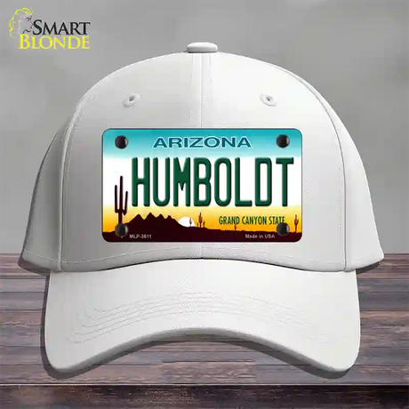 Humboldt Arizona Novelty License Plate Hat Cotton / White