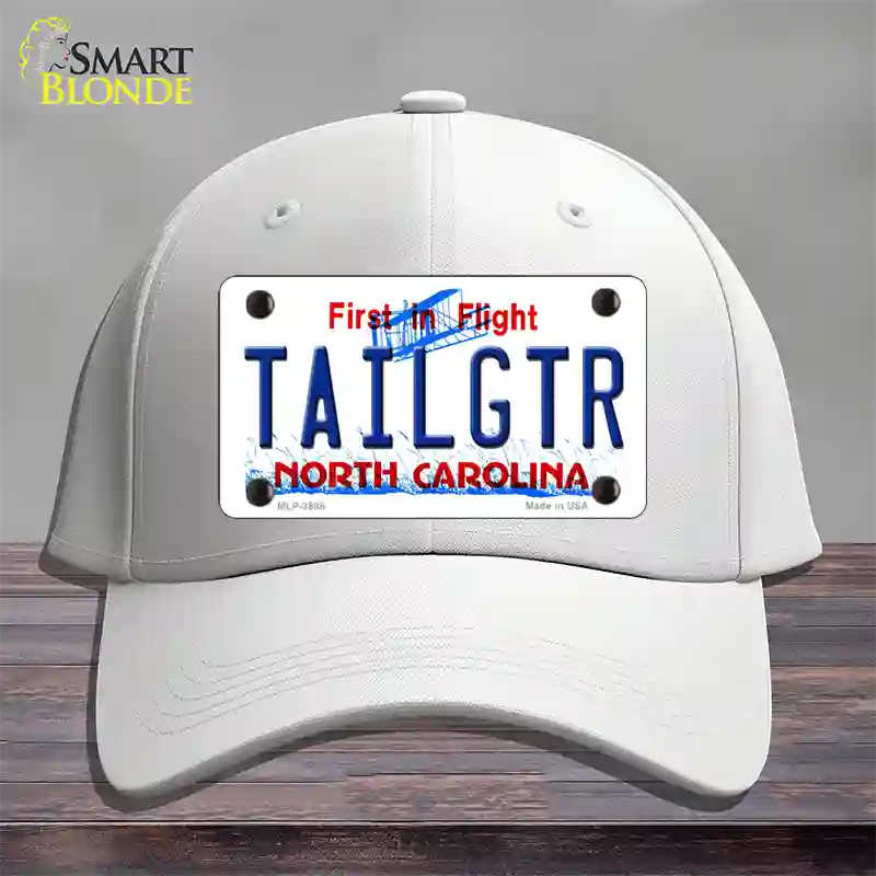 Tailgtr North Carolina Novelty License Plate Hat Cotton / White