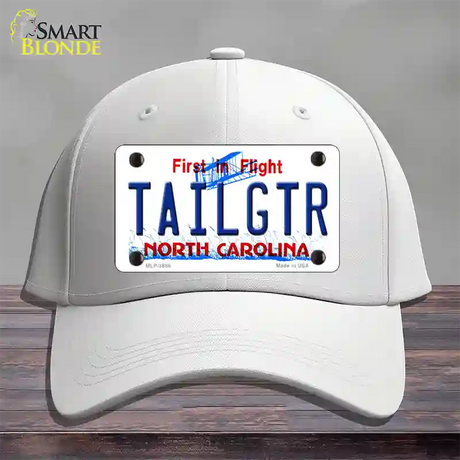 Tailgtr North Carolina Novelty License Plate Hat Cotton / White