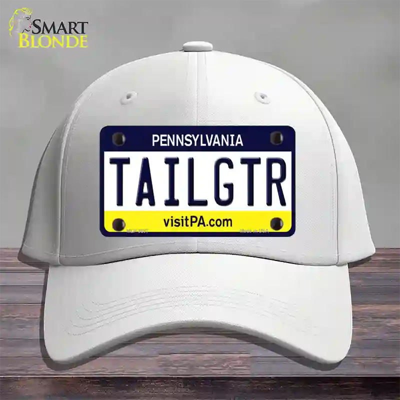 Tailgtr Pennsylvania Novelty License Plate Hat Cotton / White