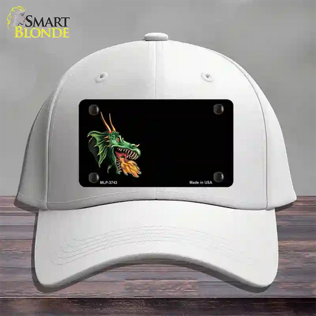 Dragon Offset Customizable Novelty License Plate Hat Cotton / White