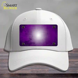 Purple White Fade Scratched Novelty License Plate Hat Cotton / White