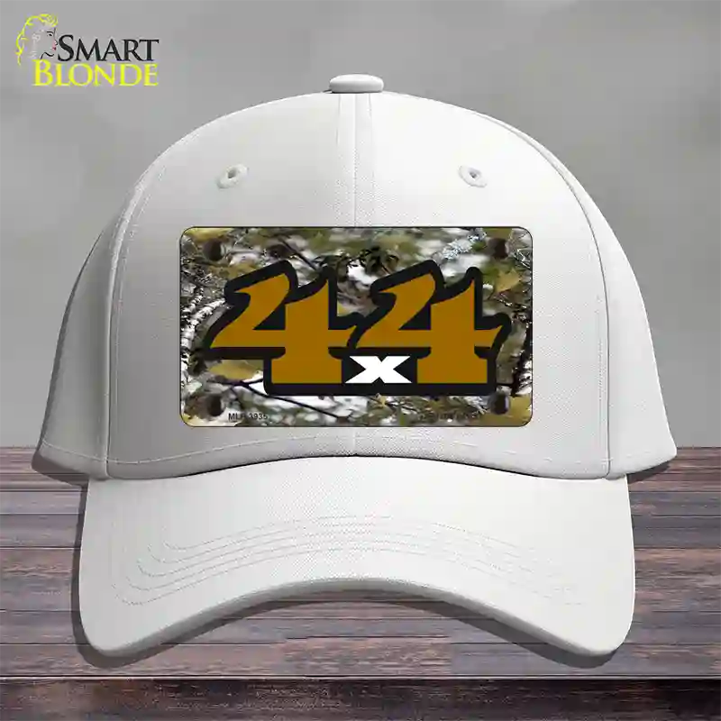 4x4 Camouflage Novelty License Plate Hat Cotton / White