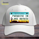 Paradise In Lake Havasu Arizona Novelty License Plate Hat Cotton / White