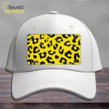 Yellow Black Cheetah Novelty License Plate Hat Cotton / White