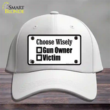 Choose Wisely Novelty License Plate Hat Cotton / White