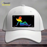 Mud Flap Girl Novelty License Plate Hat Cotton White