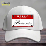 My Name Is Princess Novelty License Plate Hat Cotton / White