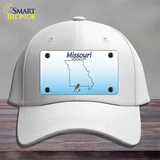Missouri Show Me Blank Novelty License Plate Hat Cotton / White