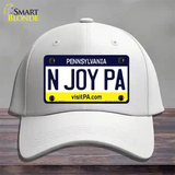 N Joy Pennsylvania State Novelty License Plate Hat Cotton / White