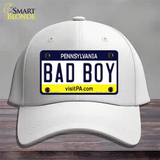 Bad Boy Pennsylvania State Novelty License Plate Hat Cotton / White