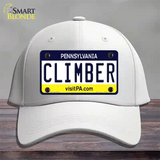 Climber Pennsylvania State Novelty License Plate Hat Cotton / White