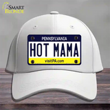 Hot Mama Pennsylvania State Novelty License Plate Hat Cotton / White