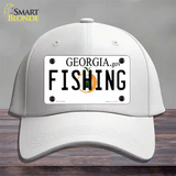 Fishing Georgia Novelty License Plate Hat Cotton / White