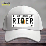 Rider Georgia Novelty License Plate Hat Cotton / White