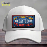 Nothing To Do Novelty License Plate Hat Cotton / White