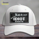 Watch Out Behind Me Novelty License Plate Hat Cotton / White
