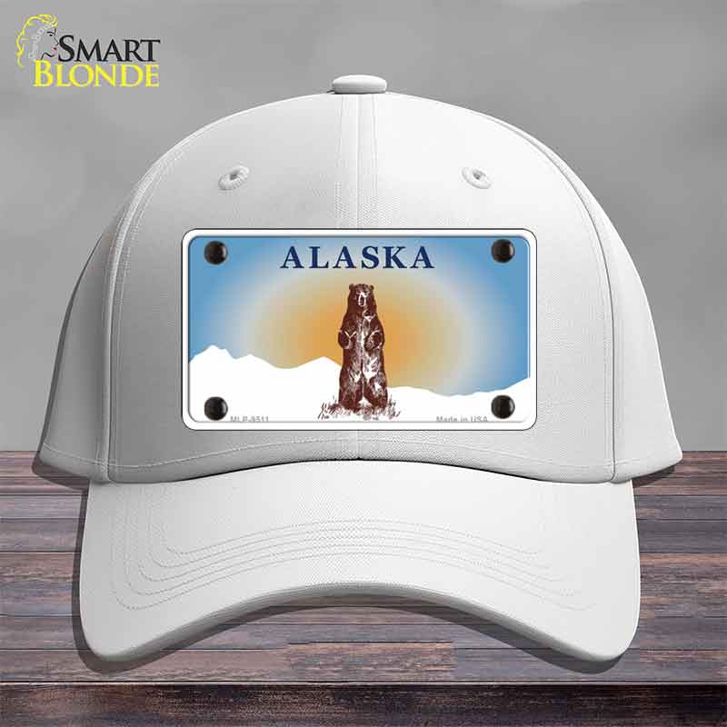 Alaska Bear Novelty License Plate Hat HAT-MLP-9511